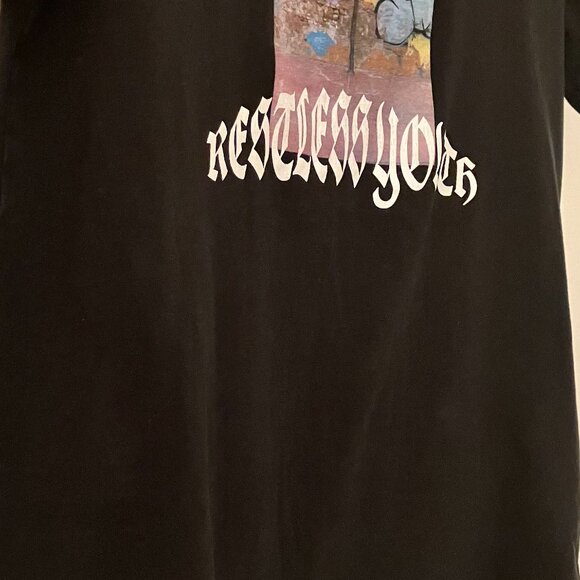 H&M Restless Youth Black Relaxed Fit Men's Size Extra Small T-Shirt Men's XS - Picture 4 of 6